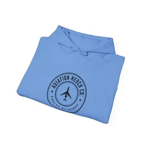 Aviation Merch Co. Logo Unisex Heavy Blend™ Hooded Sweatshirt - Picture 1 of 44