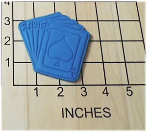 Poker night Cards Shaped Fondant Cookie Cutter and Stamp #1152 - Picture 1 of 2