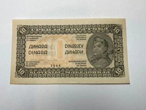 Yugoslavia 10 Dinari 1944 (Crisp UNC) - Imagen 1 de 2