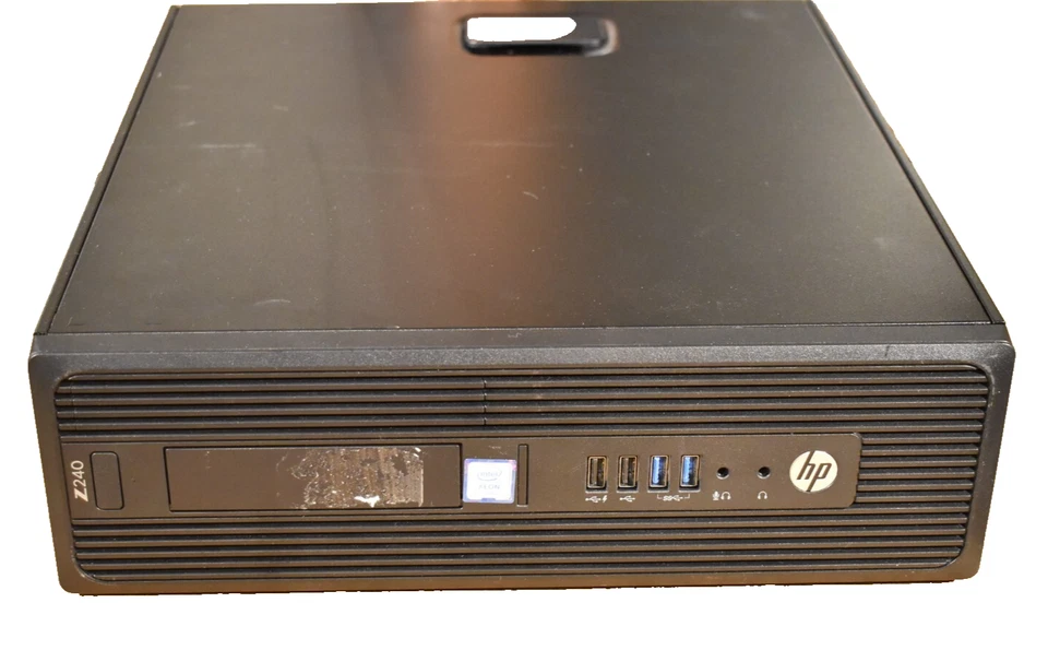HP Z240 Intel Quad Xeon E3-1240v5 16GB RAM 256GB SSD Windows 11 Pro NVidia K620 - Image 1 of 4