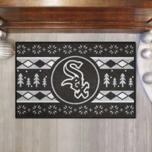 MLB - Chicago White Sox Holiday Sweater Starter Mat Accent Rug - 19in. x 30in. - Picture 1 of 5