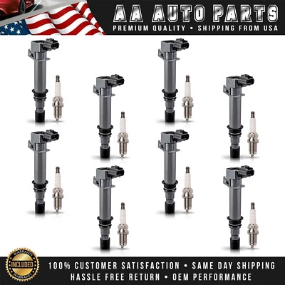 8X Ignition Coil & 8X Spark Plug for Mitsubishi Raider 2006-2007 4.7L V8 UF270 - Image 1 of 4