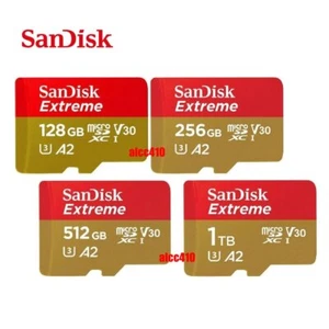 Sandisk Extreme 32G 64GB 128GB 256GB 512GB 1TB Micro SD Memory Card 4K V30 - Picture 1 of 7