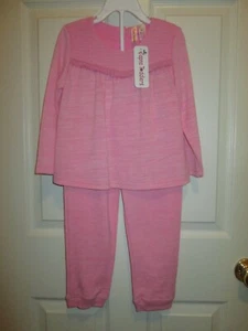 JAPNA Toddler Girls Long Sleeve Pink Color Top/Pants 2 Piece Set - Size: 4T New - Picture 1 of 10