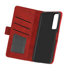 Cover For Honor 10X Lite Vintage Style With Video And Card Holder Red