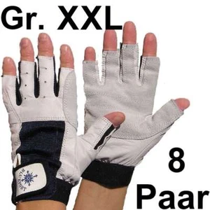 8x Arbeitshandschuhe Rigger Gloves XXL (11) OF Roadie Bühnenbau Leder Handschuhe - Picture 1 of 11