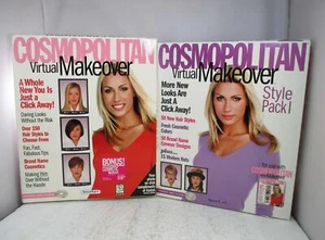 1997 SegaSoft Cosmopolitan Virtual Makeover & Style Pack - PC & Mac CD-ROM w/Box - Picture 1 of 7