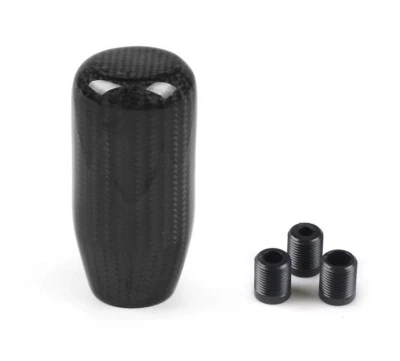JDM Genuine Carbon Fibre Gear Shift Knob M12x1.25 M10x1.5 M10x1.25 M8x1.25 - Image 1 of 4
