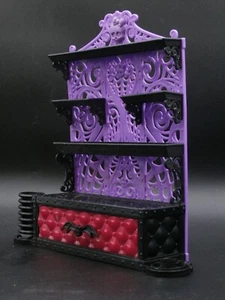 Mattel Monster High Dresser w/ Bat Handle Drawer w/Few Accessories Inside *READ* - Picture 1 of 11