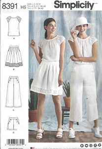 Simplicity Pattern #8391-Misses Top-Skirt-Pants-Shorts in Sizes 6-14  SUMMER - Picture 1 of 1