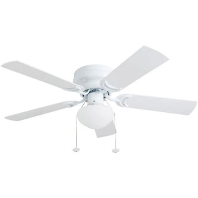 Prominence Home Alvina Traditional 42 Inch Ceiling Fan with Light, LED Flush ... - Image 1 of 4