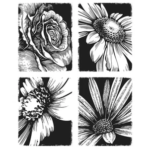 Sello de goma transparente flor grande sellos DIY álbum de recortes tarjeta de artesanía - Imagen 1 de 12