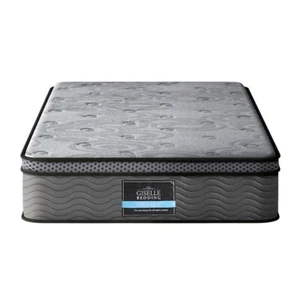 Giselle Bedding Mattress Bed Pocket Spring 26cm Single Euro Top Medium Firm Foam - Picture 1 of 6