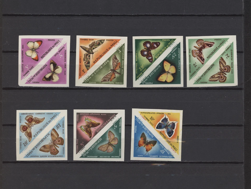 S49066 Malí 1964 MNH Mariposas franqueo dos 14v perforado Foto 1 de 1