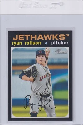 2020 TOPPS HERITAGE RC RYAN ROLISON COLORADO ROCKIES MINOR LEAGUES E6247-1 - Image 1 of 2