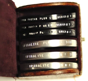 Spiratone set of 6 series VII drop in close-up filters w/case. #1 thru #6. - Picture 1 of 3