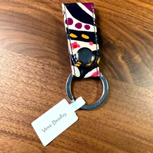 Vera Bradley Loop Schlüsselanhänger Ring bemalt Paisley mehrfarbig zum Halten von Schlüsseln - Bild 1 von 3