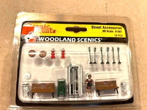 WOODLAND SCENICS #A1941 18 - Street Accessories H.O. 1:87 - Picture 1 of 1