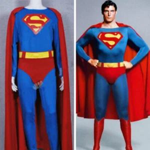 Costume cosplay tuta rossa eroe Superman supereroe Christopher Reeve - Foto 1 di 11