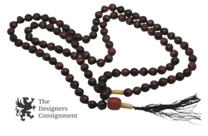 Vintage Stunning Tibetan Spiritual Buddhism Glass Mala Japamala Prayer Beads  - Picture 1 of 7