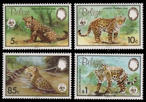 Belice 1983 - Mi-N.o 719-722 ** - Estampillada sin montar o nunca montada - Jaguar - Imagen 1 de 1