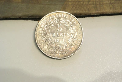 5 FRANCOS CERES 1850 A SUP joli pátina RARO ètat poids 25 gr Foto 1 de 2