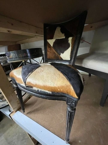 Custom Artistic Horse Hide Chair Cover