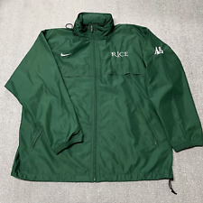 Rice University Jacket Men Large Green Nike NCAA Athletics Football Coat Vintage
