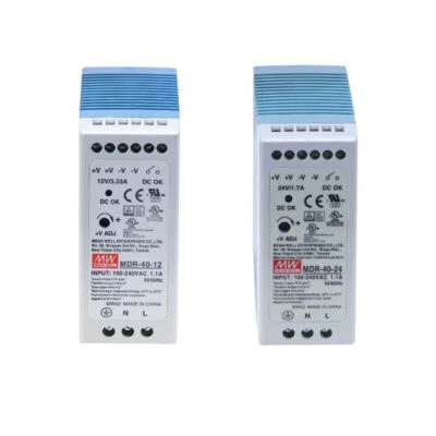 Single Output Din Rail Switching Power Supply AC/DC MDR-40 40W 12V 24V 48V - Image 1 of 4