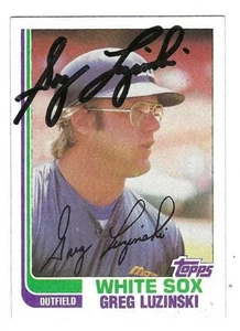 Signed Autographed Greg Luzinski Chicago White Sox 1982 Topps Card #720 w/COA - Picture 1 of 1