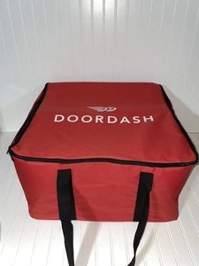 Door Dash Large Catering Bag Red Insulated Food Delivery Bag 22"x21"x12" - Picture 1 of 8