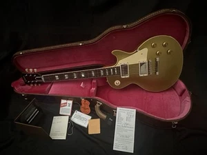 Gibson Custom R7 Shop Historic 57 Les Paul Goldtop Reissue 2021 - Antique Gold - Picture 1 of 19
