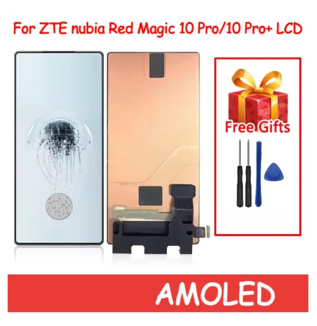 Full AMOLED Display Touch LCD Screen Digitizer For ZTE nubia RedMagic 10 Pro+ - Image 1 of 1