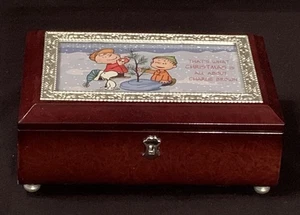 Caja de música de reliquia navideña de Charlie Brown, Bradford Exchange, edición limitada #A1838 - Imagen 1 de 8
