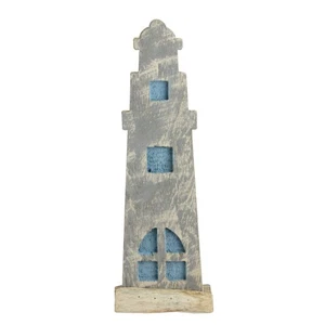 Northlight 15" Natural Distressed Wood Cape Cod Inspired Nautical Beacon - Picture 1 of 3