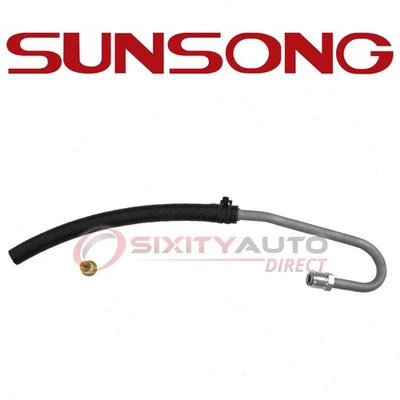 Sunsong Power Steering Return Line Hose for 1987-1996 Ford E-150 Econoline sg - Image 1 of 4