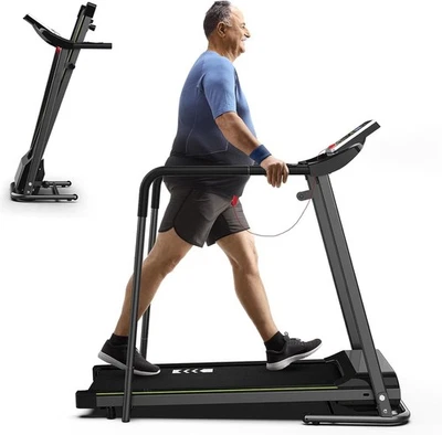 Walking Treadmill for Senior - Senior Treadmill with Long Handrails - Foldable T - Image 1 of 4