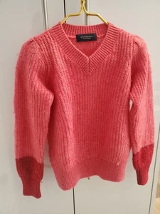 "PRE OWNED" Scotch & Soda Kids Girls Pink/Red Girls Wool Top Size 8 - Picture 1 of 9