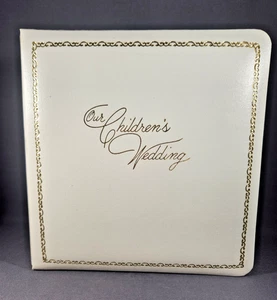 Album Matrimonio Vintage Nostri Bambini Topflight Bianco 5 X 7 18 Pagine Slip-in - Foto 1 di 10