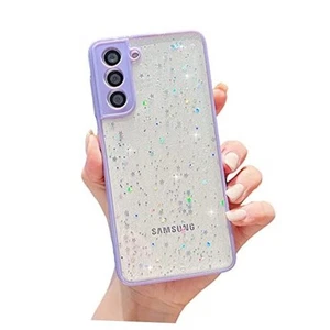 Compatible with Samsung Galaxy S22 Case for Women Girls,Soft Slim Fit Purple - Zdjęcie 1 z 8