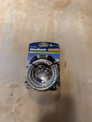 Wordlock Word Combination (5 pés x 8 mm.) Senha: SLAT) trava de bicicleta  - Imagem 1 de 4