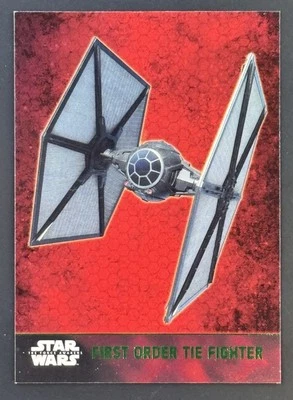 2015 Topps Star Wars First Order Tie Fighter Green Card #60 - Image 1 of 2
