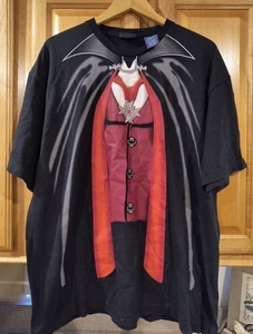 DRÁCULA Halloween Vampiro - XL - Camiseta/Camisa Disfraz - Imagen 1 de 10