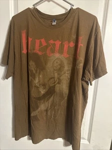 Camiseta Heart Human Tour Gráfica HYP Para Hombre XL Marrón Envejecido 2008 - Imagen 1 de 4