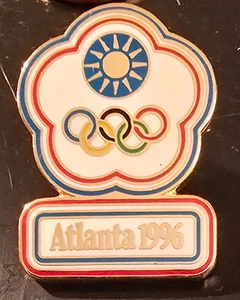 NOC ATLANTA 1996 OLYMPIC GAMES TAIWAN CHINESE TAIPEI LAPEL PIN - Picture 1 of 2
