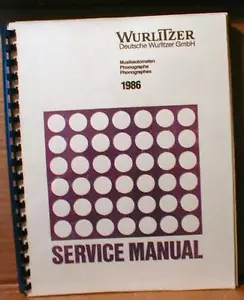German Wurlitzer 1986 Manual - Picture 1 of 1