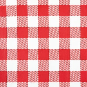 RED & WHITE GINGHAM DESIGN PVC VINYL WIPE CLEAN TABLECLOTH MANY SIZES AVAILABLE - Picture 1 of 3