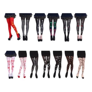 Fashion Tights Women Printed Legging Nightclub Stockings Halloween Pantyhose - Picture 1 of 16