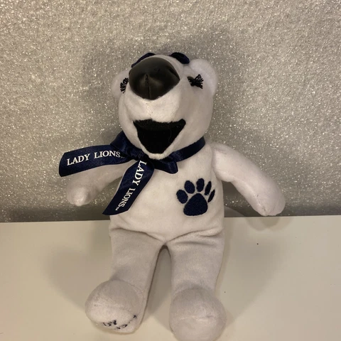 Penn State Nittany Lion Plush Lady Lions Bean Bag Stuffed Animal 9" Cover