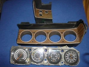 1970-1971 Cuda Barracuda Challenger E Body Rallye Gauge Cluster & Switch Panel - Picture 1 of 11